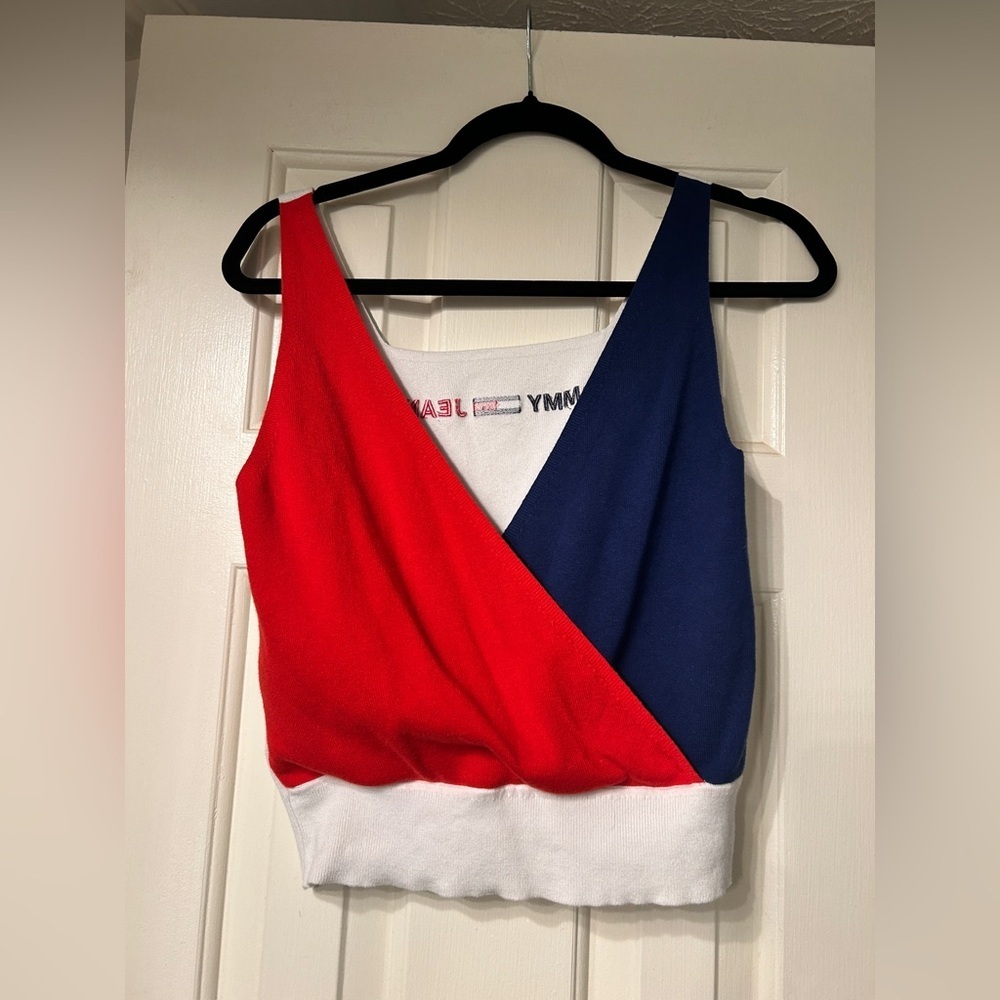 Tommy Hilfiger Adaptive Sleeveless Sweater Size Medium- USA Americana - Picture 5 of 9